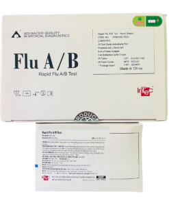 Que +Khay thử xét nghiệm định tính kháng nguyên cúm A và cúm B