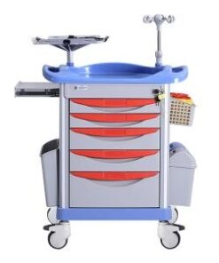 Xe đẩy tiêm cấp cứu 850 (xanh) Model: QJ51G