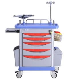 Xe đẩy tiêm cấp cứu 750 (xanh) Model: QJ51F